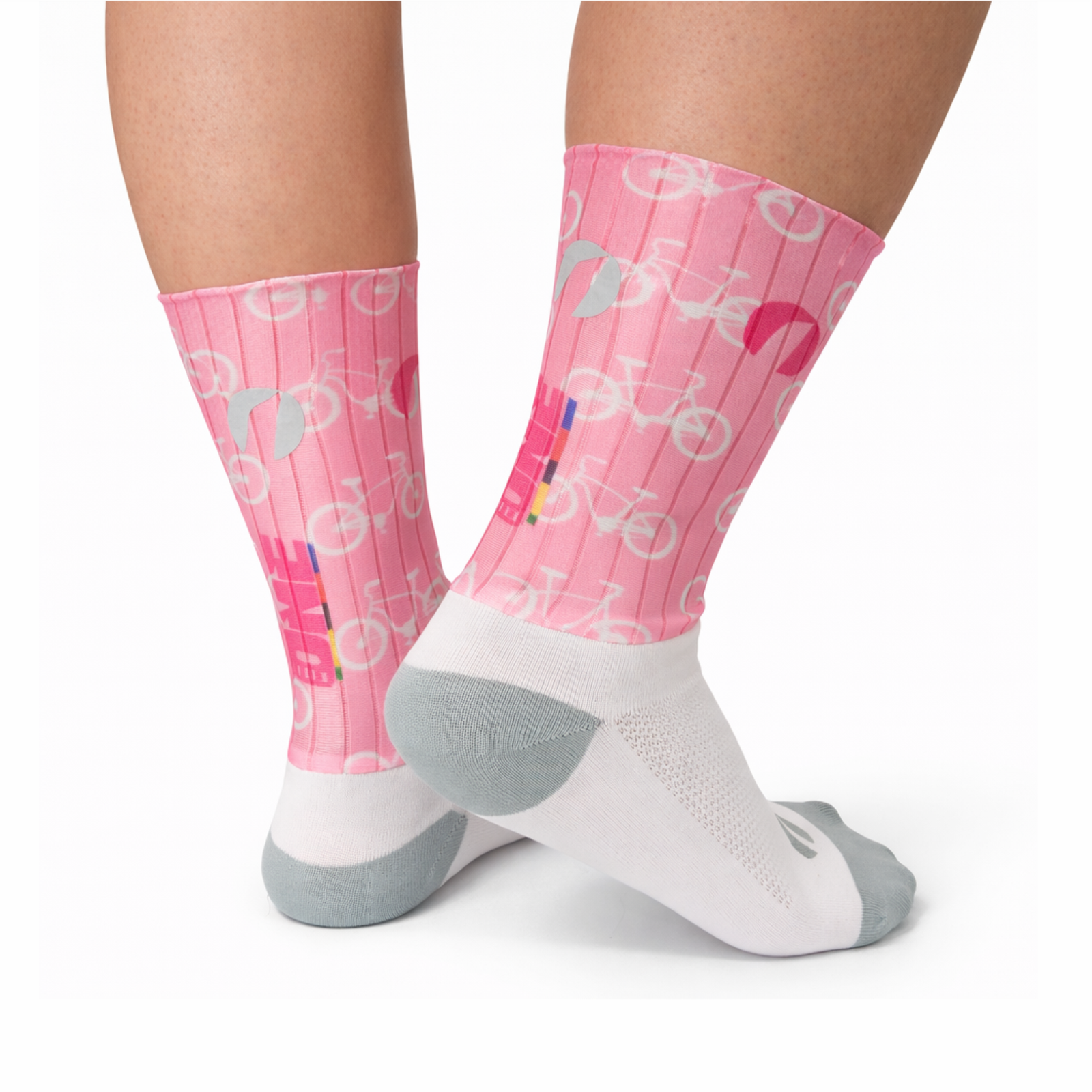 Meia Aero Rosa Bike - Imagem 4